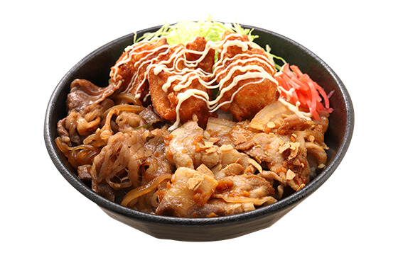 トリプル肉丼