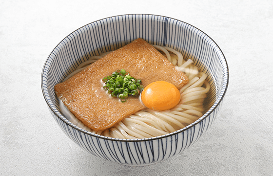 月見きつねうどん