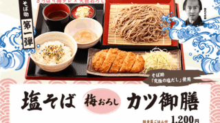 そば助 塩そば梅おろしカツ御膳