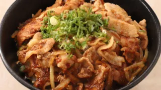 男盛生姜焼き丼