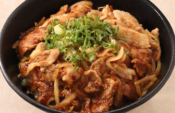 男盛生姜焼き丼