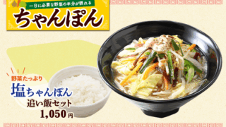 塩ちゃんぽん 追い飯セット